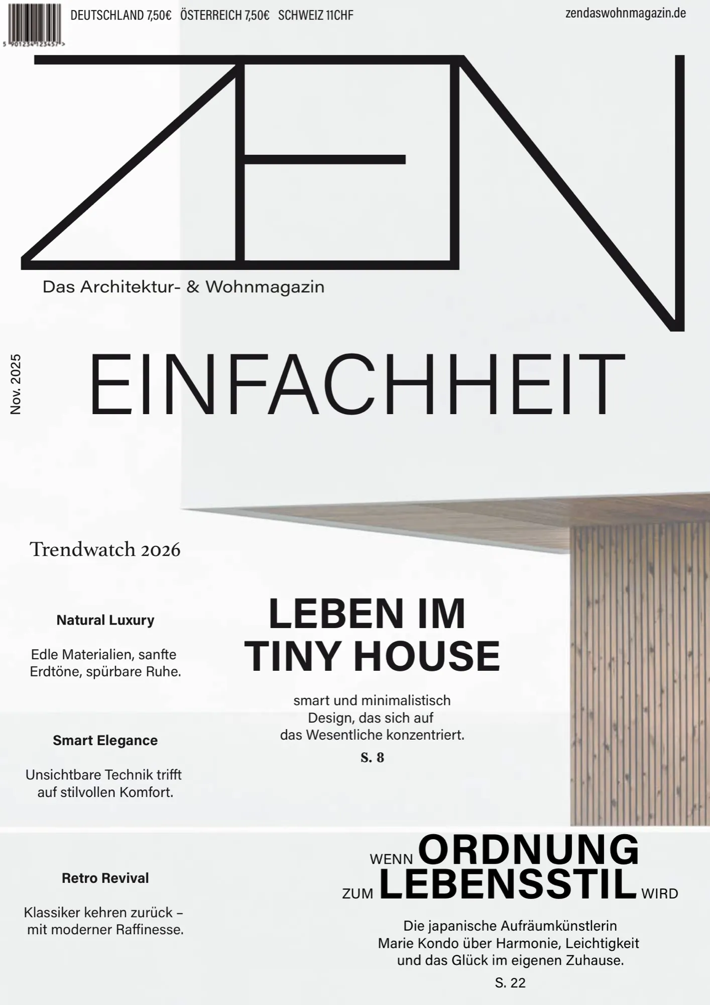 Coverentwurf „Einfachheit".