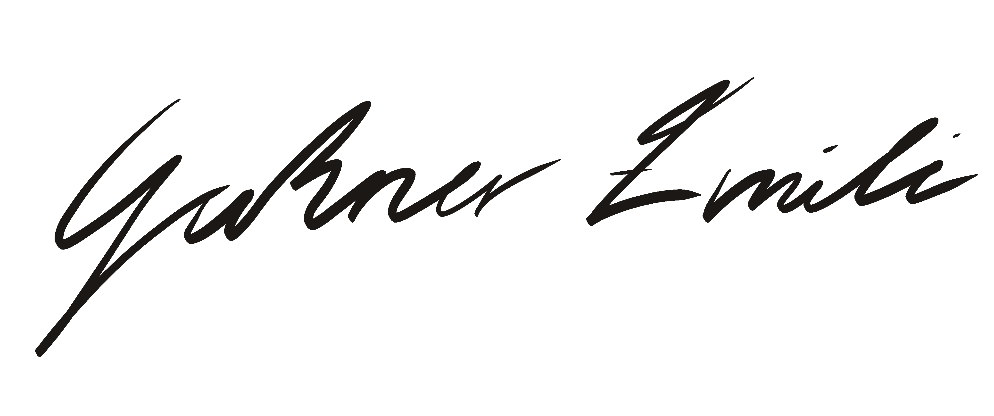 Handschriftliche Unterschrift von Emi